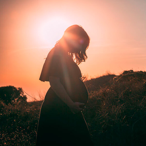 mom sunset