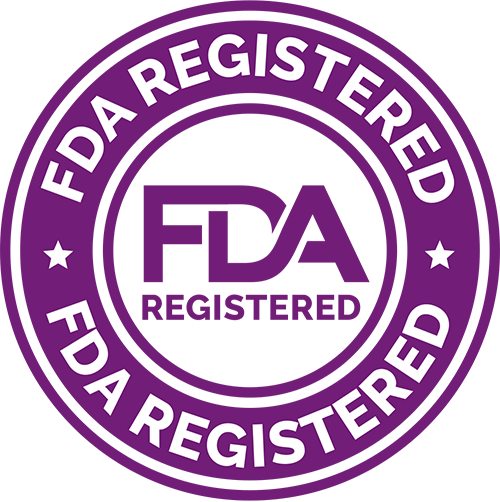 fda registered seal purple