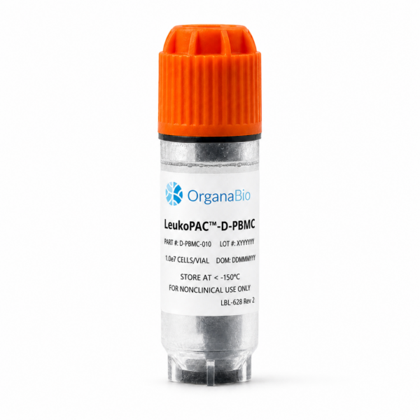 OrganaBio LeukoPAC-D-PBMC (D-PBMC-010) cryopreserved disease-state peripheral blood mononuclear cells