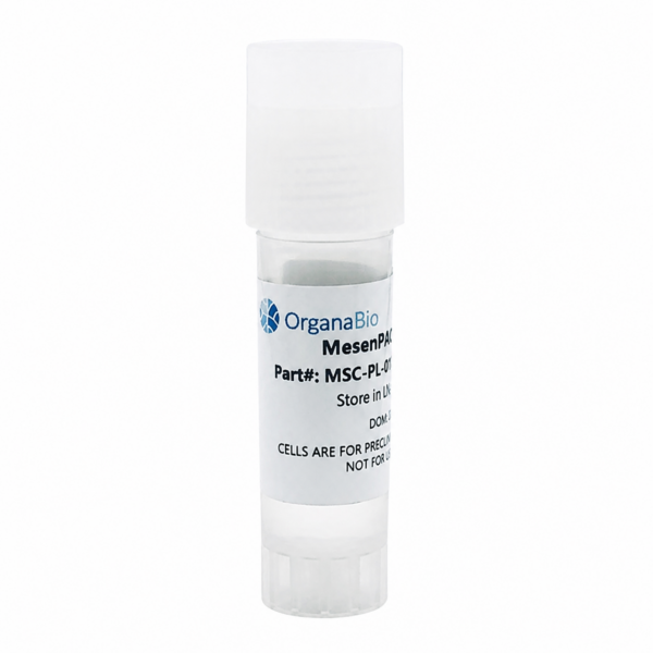 OrganaBio MesenPAC-MSC-PL (MSC-PL-010) cryopreserved mesenchymal stromal cells from placenta tissue