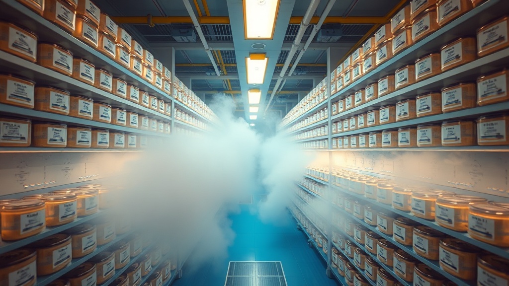 Cryogenic storage facility for reliable PBMC supply